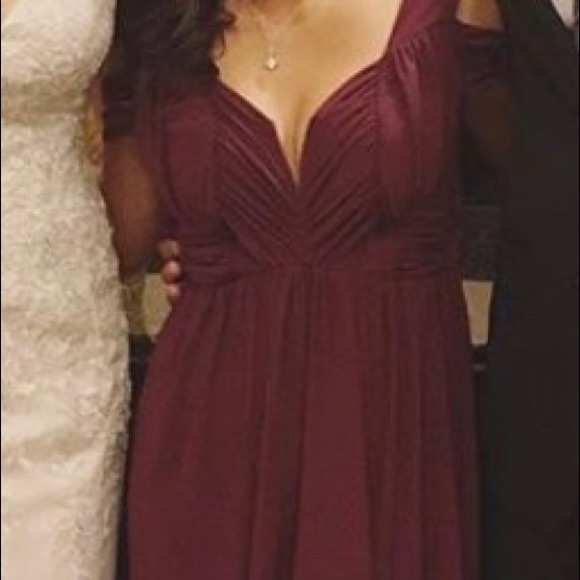 ASOS Burgundy Backless Dress - Picture 4 of 4